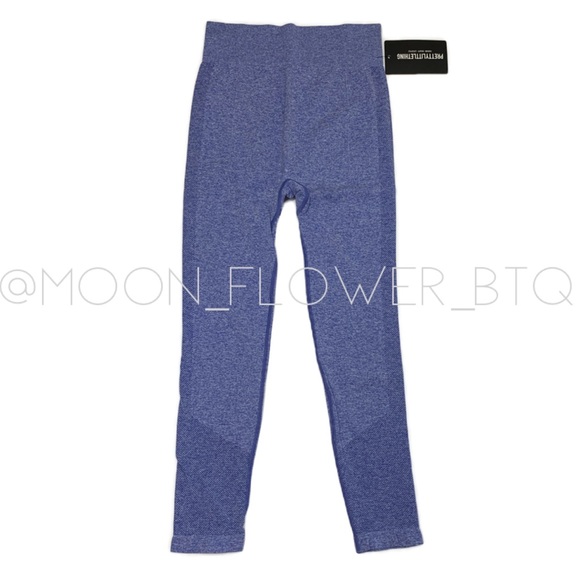 PrettyLittleThing Blue Sport Contour Cut Out Seamless Leggings - Picture 2 of 16